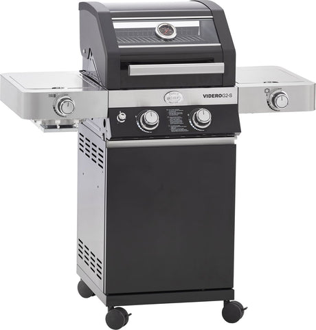 Rösle grill - grill gas videro g2-s vario 30 mbar - rustfrit stål - sort