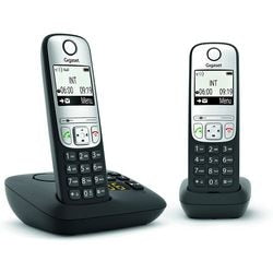 Dect telefon gigaset a690a sort duo