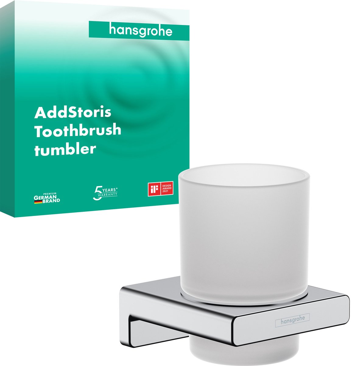 Hansgrohe addstoris tandbørsteholder krom