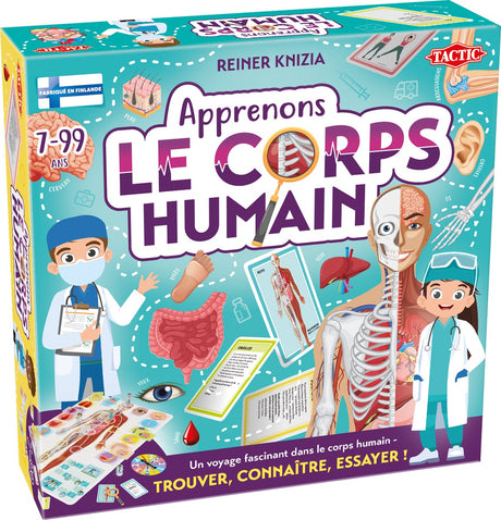Tactic apprenons le corps humain - brætspil - lad os lære vores fantastiske krop (fr)