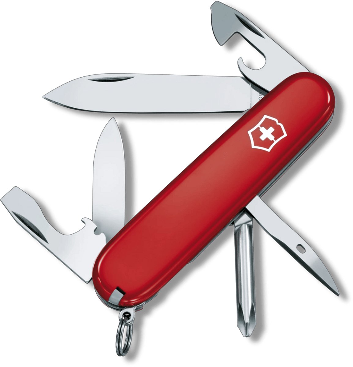 Victorinox schweizisk army tinker multitool - 12 funktioner - rød