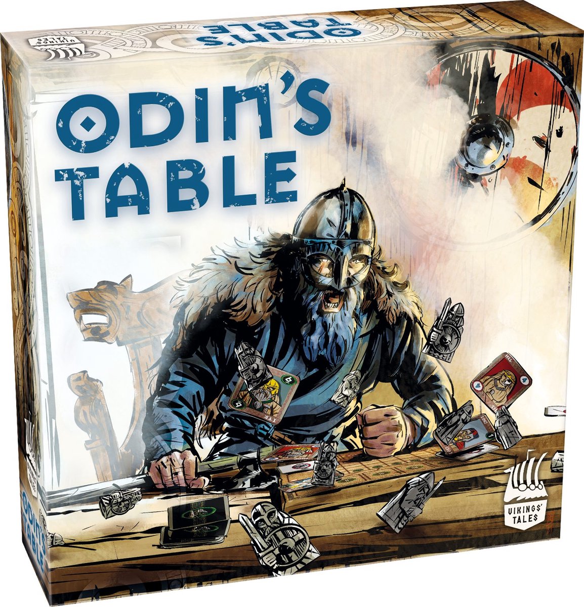 Tactic Odin's Table – brætspil – strategisk vikingeduel – guddommelige kræfter og taktik – Vikings Tales-serien – 2 spillere – fra 15 år