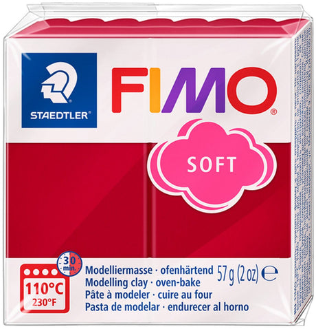 Fimo® blød, kirsebærrød, 57 gr 1 æske