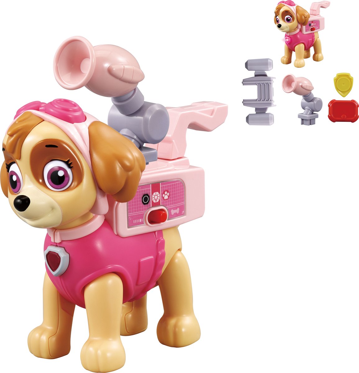 Vtech paw patrol smartpup skye legefigur - interaktivt legetøj - pædagogisk børnelegetøj - fra 3 år - pink