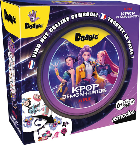 Zygomatic board game studio dobble: kpop demon hunters - kaartspel – reactiespel voor kinderen volwassenen – reisspel voor kpop demon hunter fans