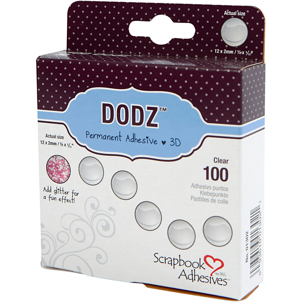 Dodz https: www.cchobby.nl -selvklæbende-dots-d-12-mm-thickness-2-mm-100-piece-1-box