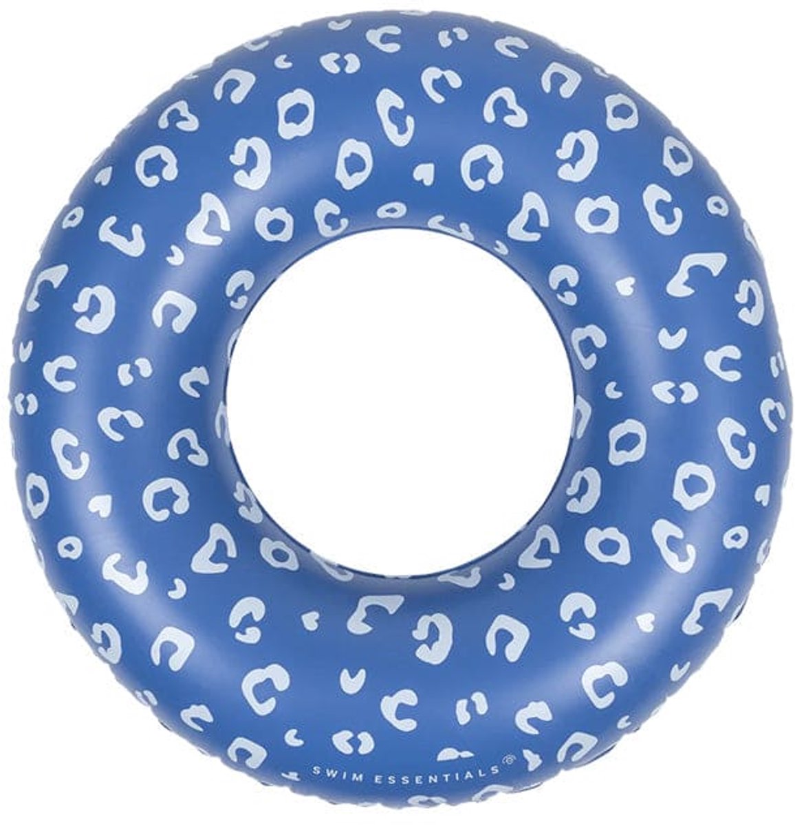Svømmeudstyr - swimmingpool - ø95 cm - blå - leopardprint - barn - flamingohoved