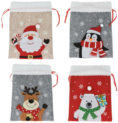Koopman filtpose Julefigur gavepose Jul multifarver 26x21 cm.