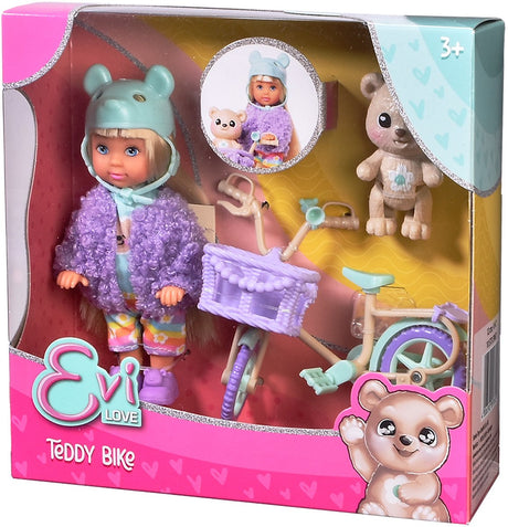 Simba - modedukke evi elsker bamsecykel - cykel og bamse