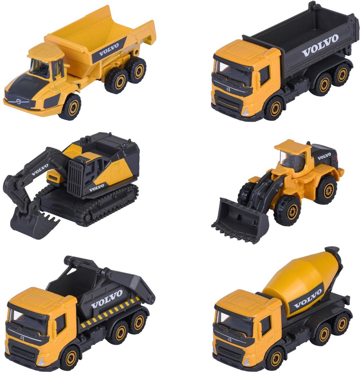 Majorette volvo konstruktion 3 styks sæt, 2-sort.