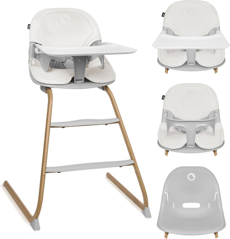 Lionelo Dalia 2-i-1 højstol - vokse-med stol 6 måneder op til 60 kg - letvægts 3,5 kg - stabilt stel - 5-punktssele - aftagelig bakke (tåler opvaskemaskine) - 2 fodstøtter - ergonomisk sæde - bærehåndtag - let at rengøre