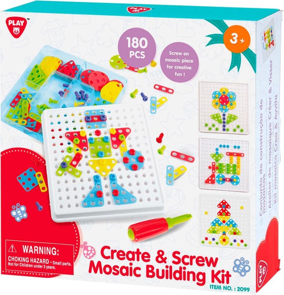 Playgo byggesæt mosaik - 180 stk.