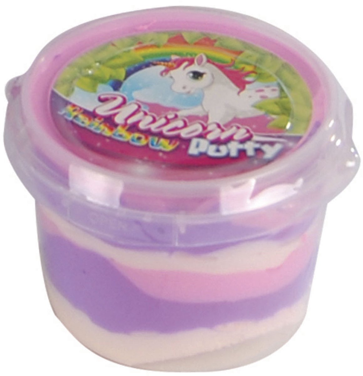 Unicorn hoppende ler piger 110 gram lilla pink