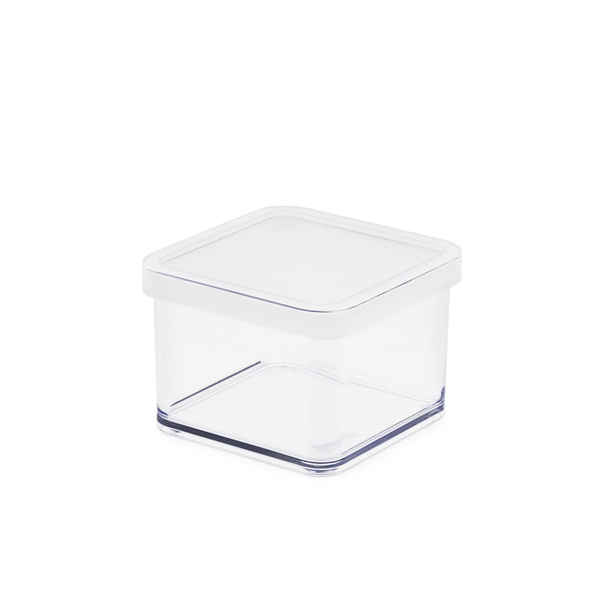 Rotho premium dåse loft 10x10x7 cm gennemsigtig hvid 500 ml