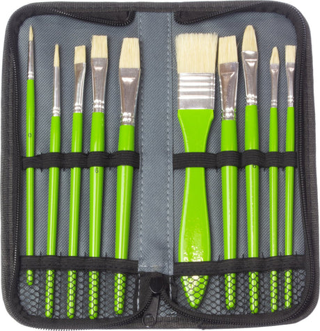 Kangaro penselenset - olieverf - 10 stuks in etui