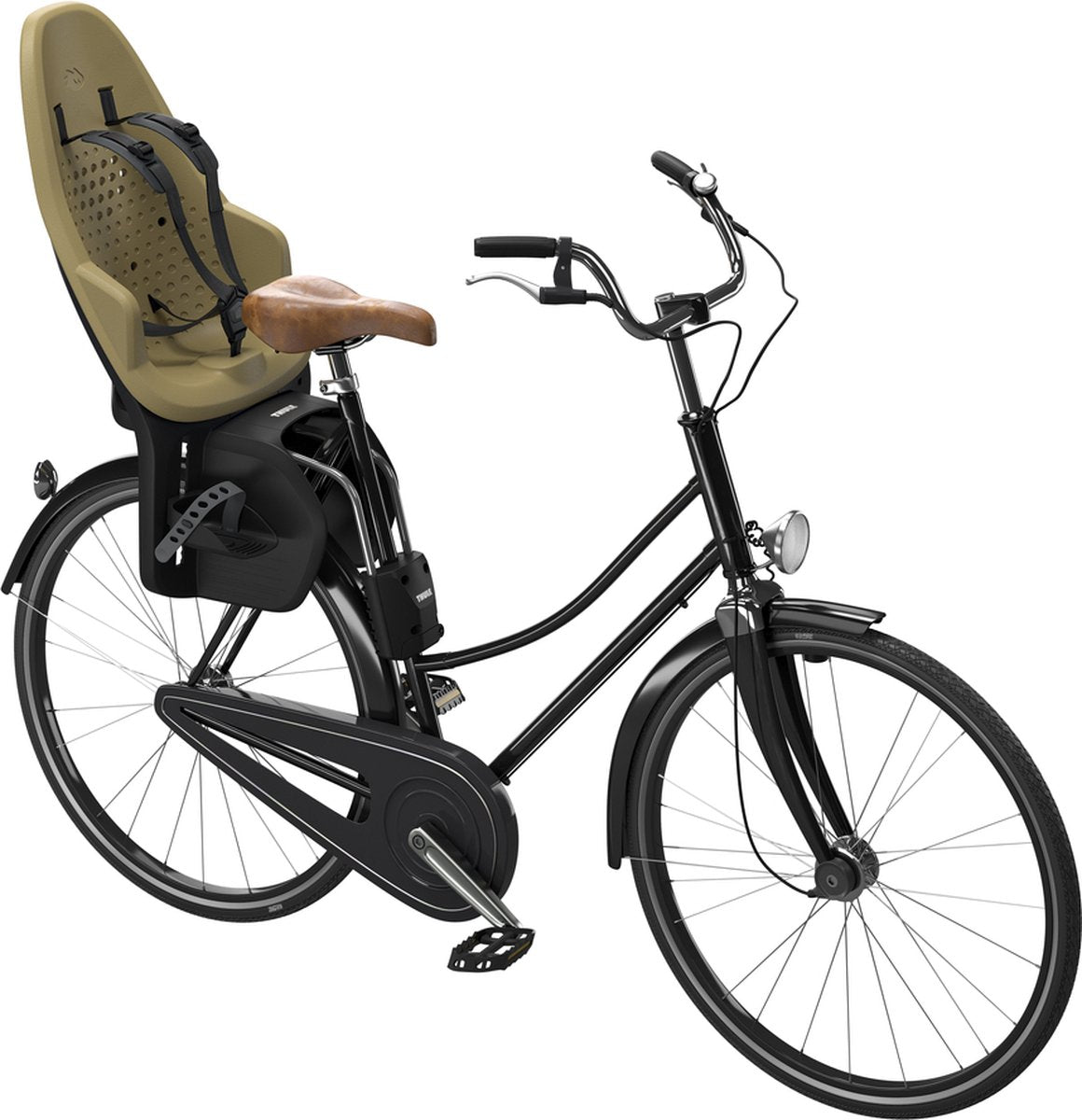 Umærket sans marque thule bagsæde yepp 2 maxi stel montering fennikel tan
