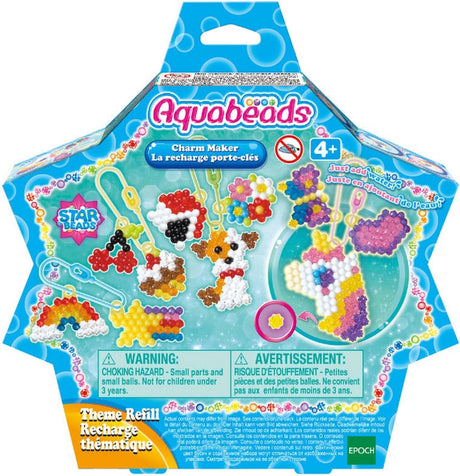 Aquabeads stjerneperler refill: nøgleringe 31770 - indeholder 600 perler