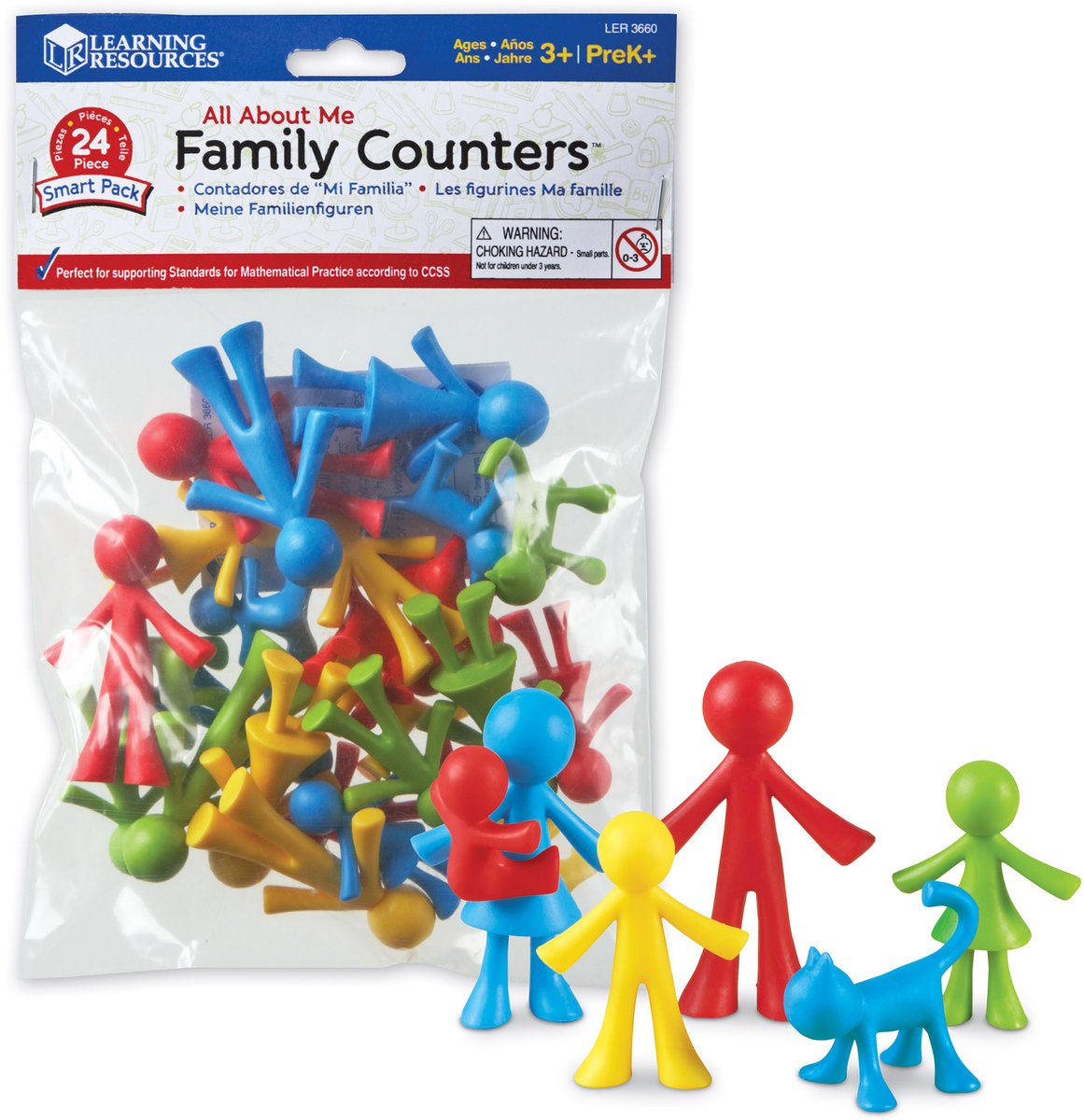 Læringsressourcer alt om mig family counters™ smart pack (sæt med 24) - 3+