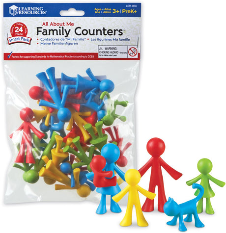 Læringsressourcer alt om mig family counters™ smart pack (sæt med 24) - 3+