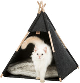 Trixie katteseng tipi filt antracit