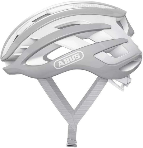 Abus cykelhjelm airbreaker pure grey s - 51-55 cm - grå - velegnet til brug på racercykler - gruscykler - 200 g