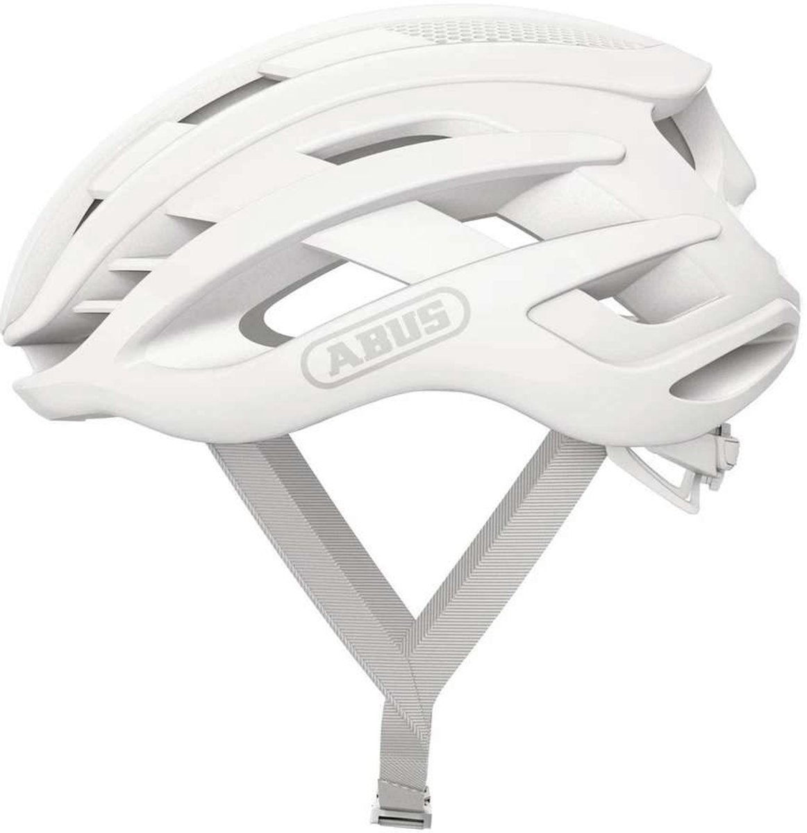 Abus cykelhjelm airbreaker pure white s - 51-55 cm - hvid - velegnet til brug på racercykler - gruscykler - 200 g