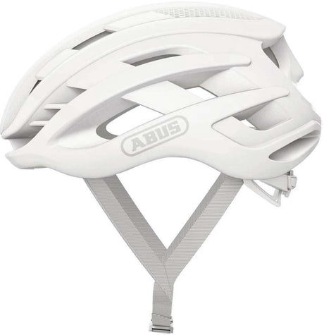 Abus cykelhjelm airbreaker pure white s - 51-55 cm - hvid - velegnet til brug på racercykler - gruscykler - 200 g