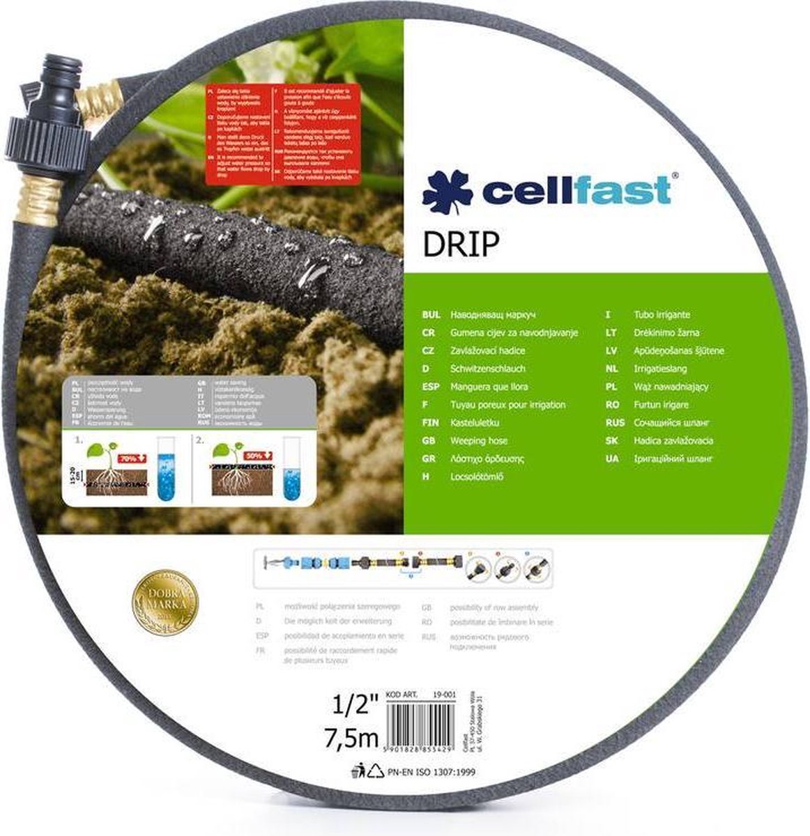 Cellfast drypslange (1 2 7,5 meter)