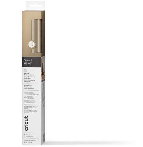 Cricut smart vinyl permanent 33x91cm – champagne, mat (1 ark)