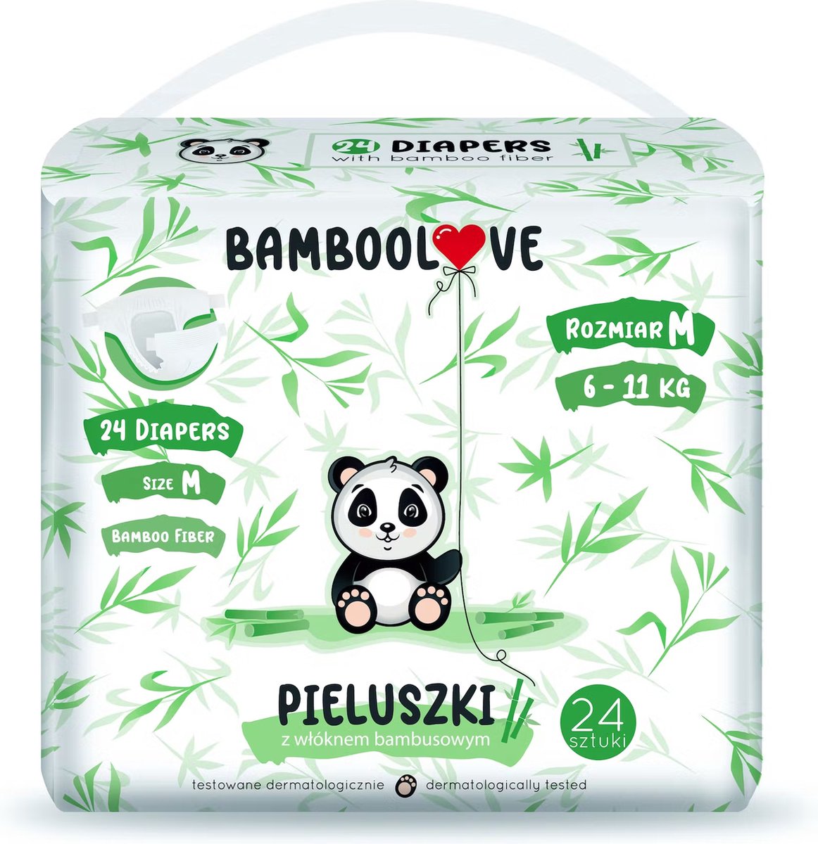 Bambus elsker bambus bleer str. m | 3 pakker | bambuslove | babyer