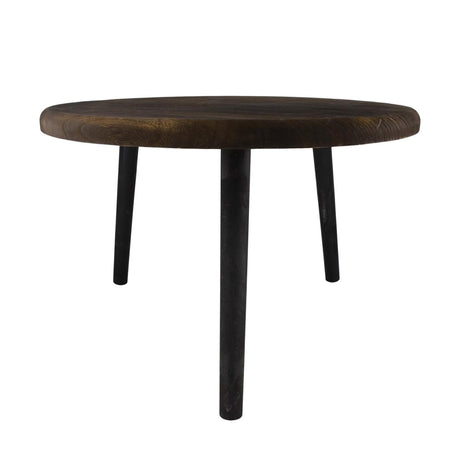 Dijk natural collections bijzettafel rond paulowniahout 58x58x38cm