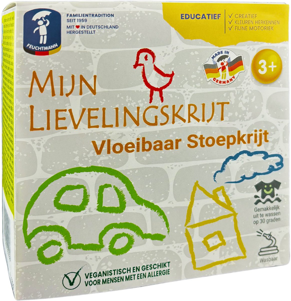 Feuchtmann Min yndlingsrække - Liquid fortovskalk, 4x100gr.