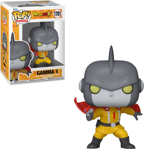 Funko dragon ball super - superhelt gamma 1 vinylfigur 1701 pop! flerfarvet