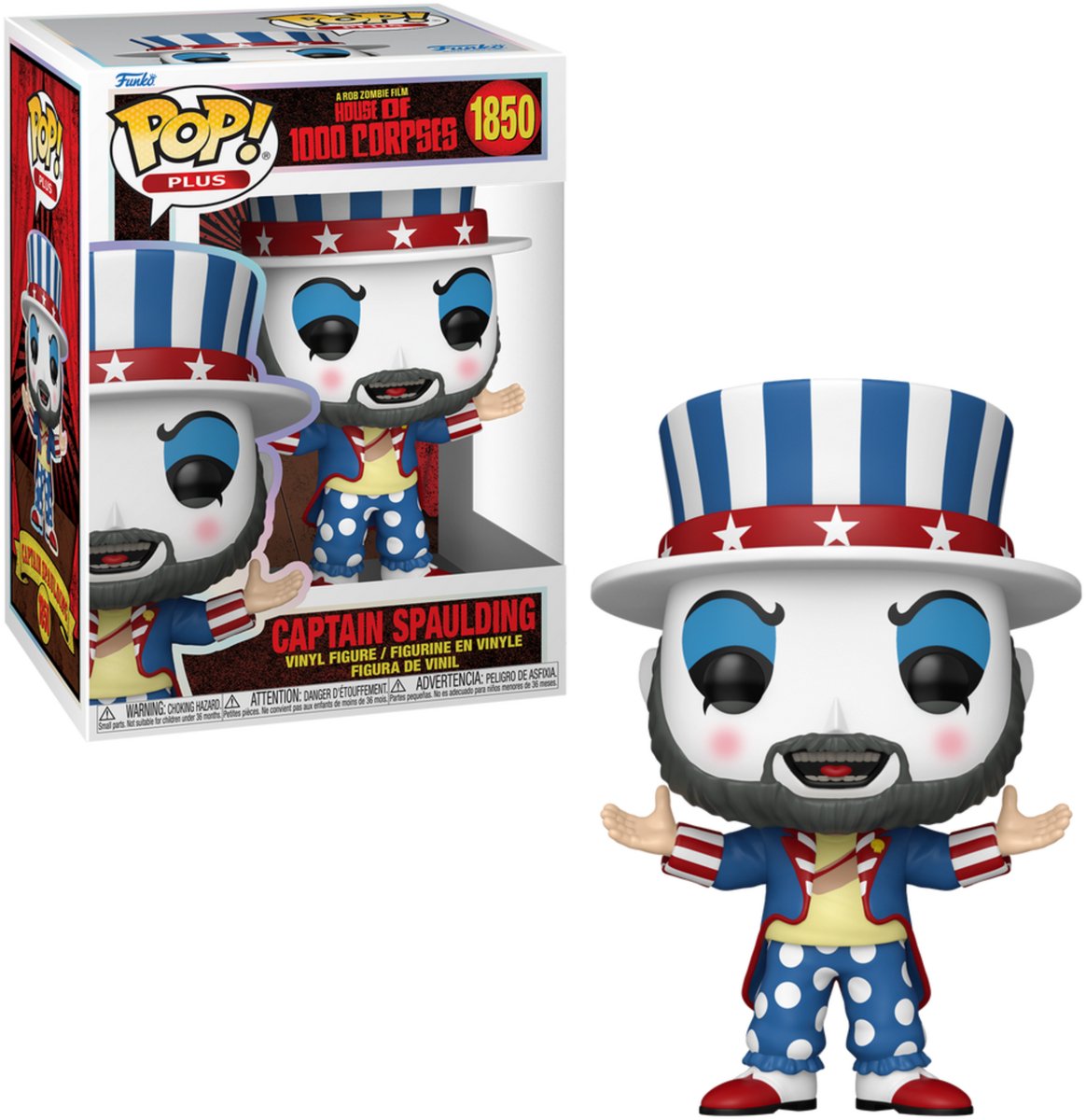 Funko pop! plus: hus med 1000 lig - kaptajn spaulding #1850
