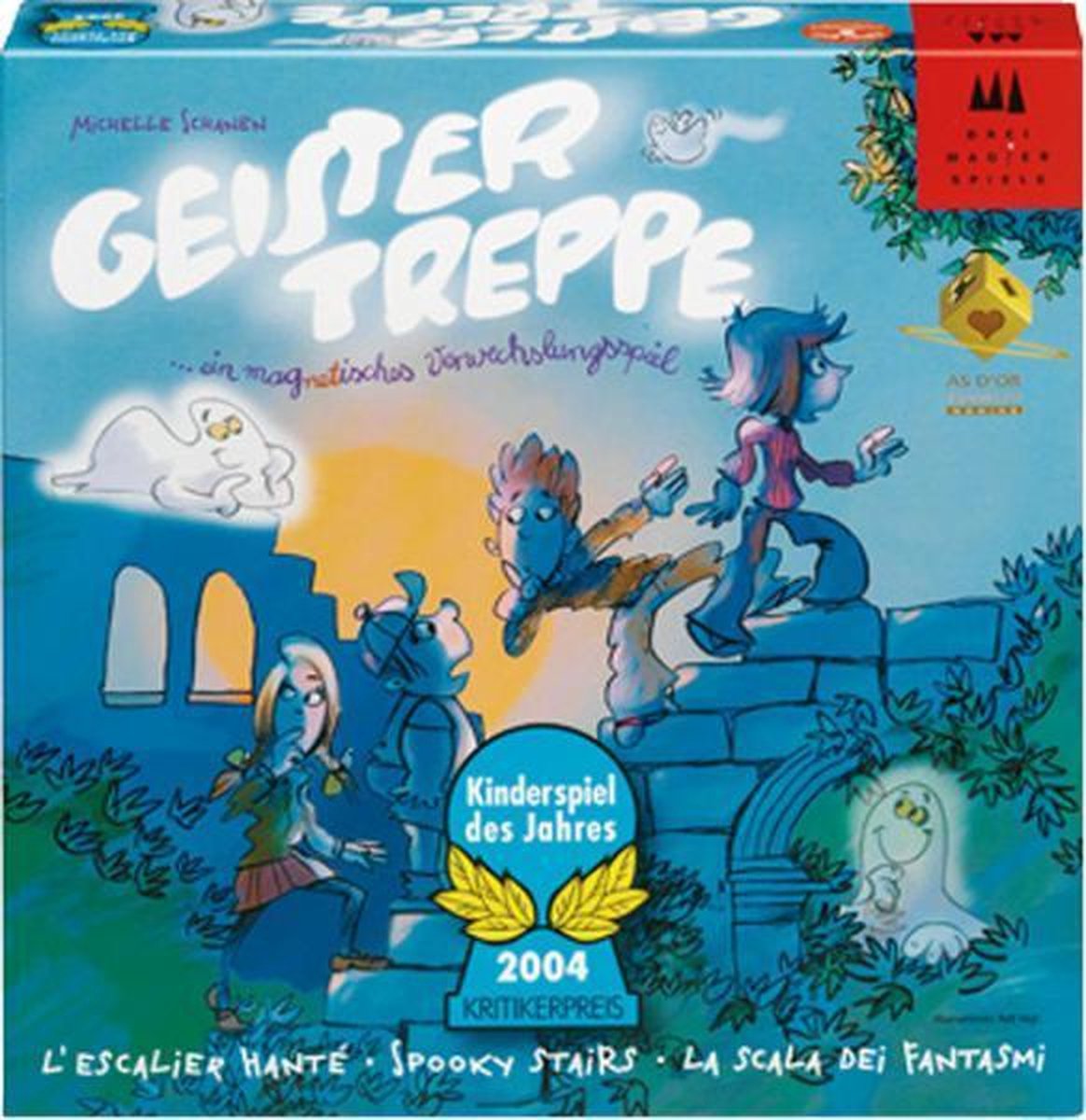 Tre tryllekunstnere spiller spøgelsesfælde - brætspil
