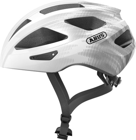 Abus hjelm macatgoud hvidt sølv L 58-62cm