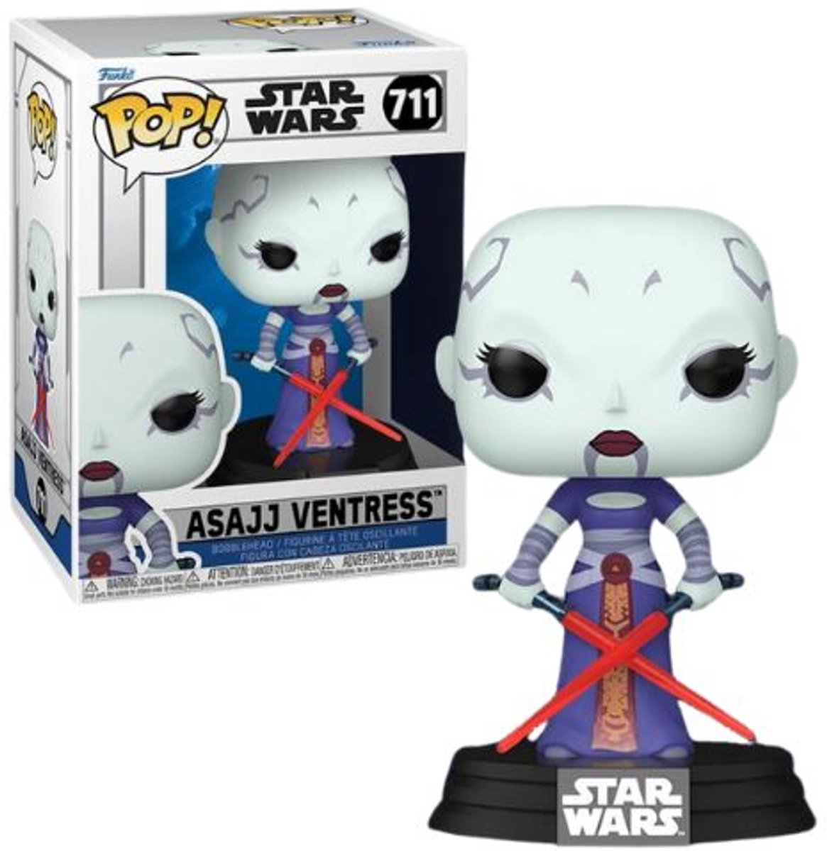 Funko Star Wars Asajj Ventress Vinyl Figur 711 Unisex Pop! - neutral - standard