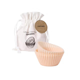 Senza cupcake bageform sæt silikone pink