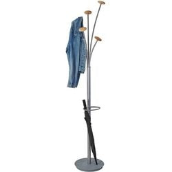 Abi kapstok alba 187 x 38 cm metallic grijs