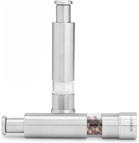 Brabantia zout en pepermolen set - matt steel