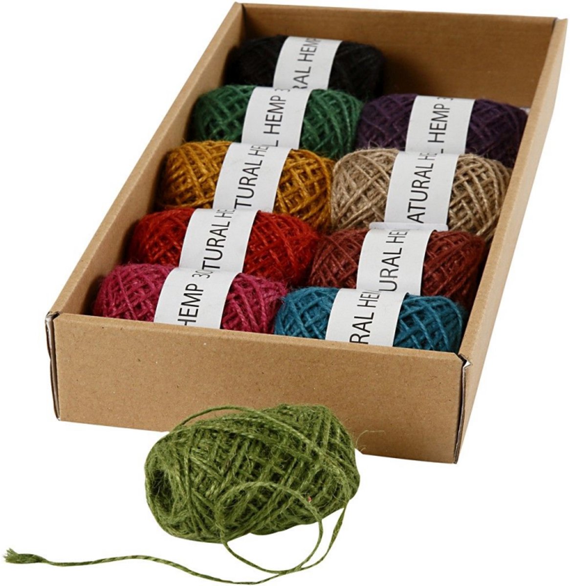 Https: www.cchobby.nl naturlig-hamp-tykkelse-1-2-mm-forskellige-farver-10x30-m-1-boks
