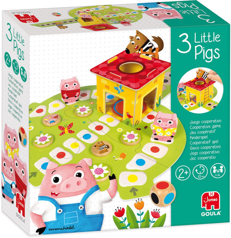 Goula jumbo - - tre små grise - børnespil - brætspil for børn fra 2 år - legetøj