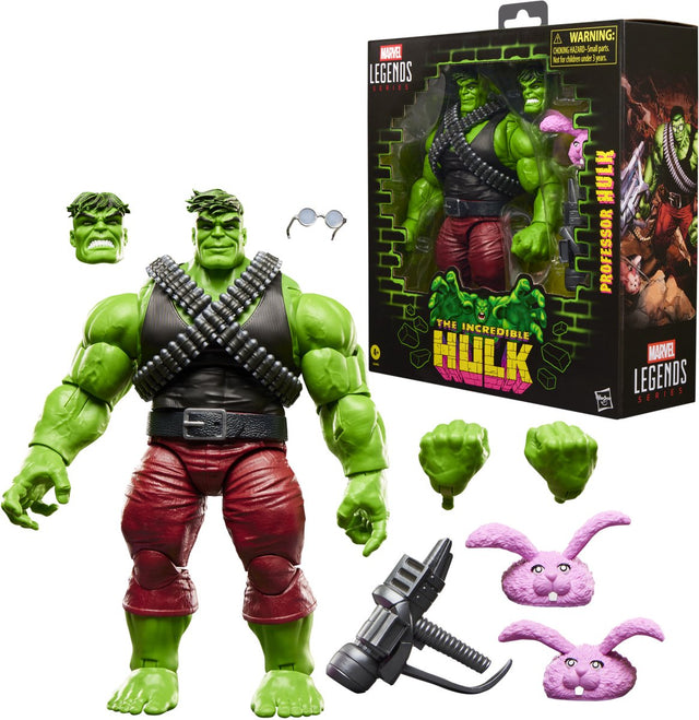 Hasbro marvel legends series professor hulk, incredible hulk-stripverzamelfiguur, actiefiguurset van 15 cm
