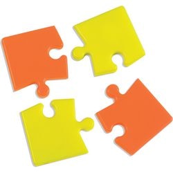 Whiteboard magneter bi office 4 stk gul orange