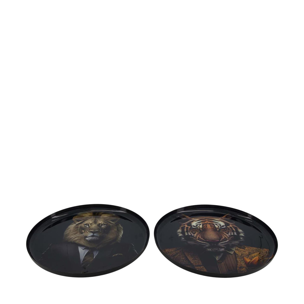 Dijk natural collections animalsk metalbakke sort 28x28x1cm