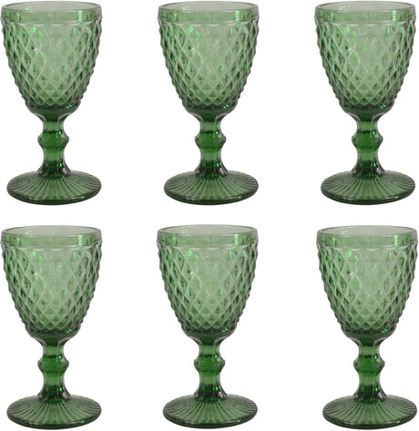 Medard de noblat - diamant - vinglas 20 cl - grøn - 6 stk