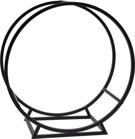 Pro havebrændestativ - metal - sort - 50 x 25 x 51 cm - pejsetilbehør