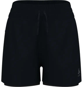 Odlo zeroweight 3 tommer 2-i-1 løbeshorts 2.0 - kvinder - sort - m