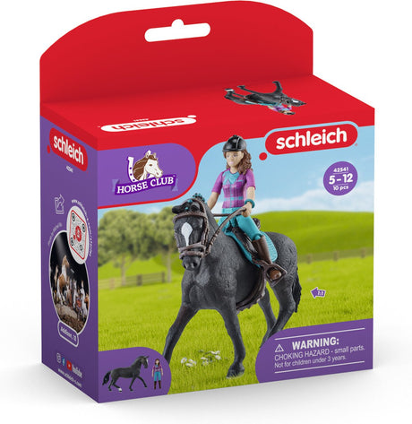 Schleich hesteklub - figursæt - lisa storm - børnelegetøj til drenge og piger - 5 til 12 år - 42541