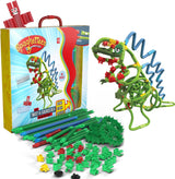Spaghetteez twist-a-saurus rex fleksible byggestænger, 64 stk.